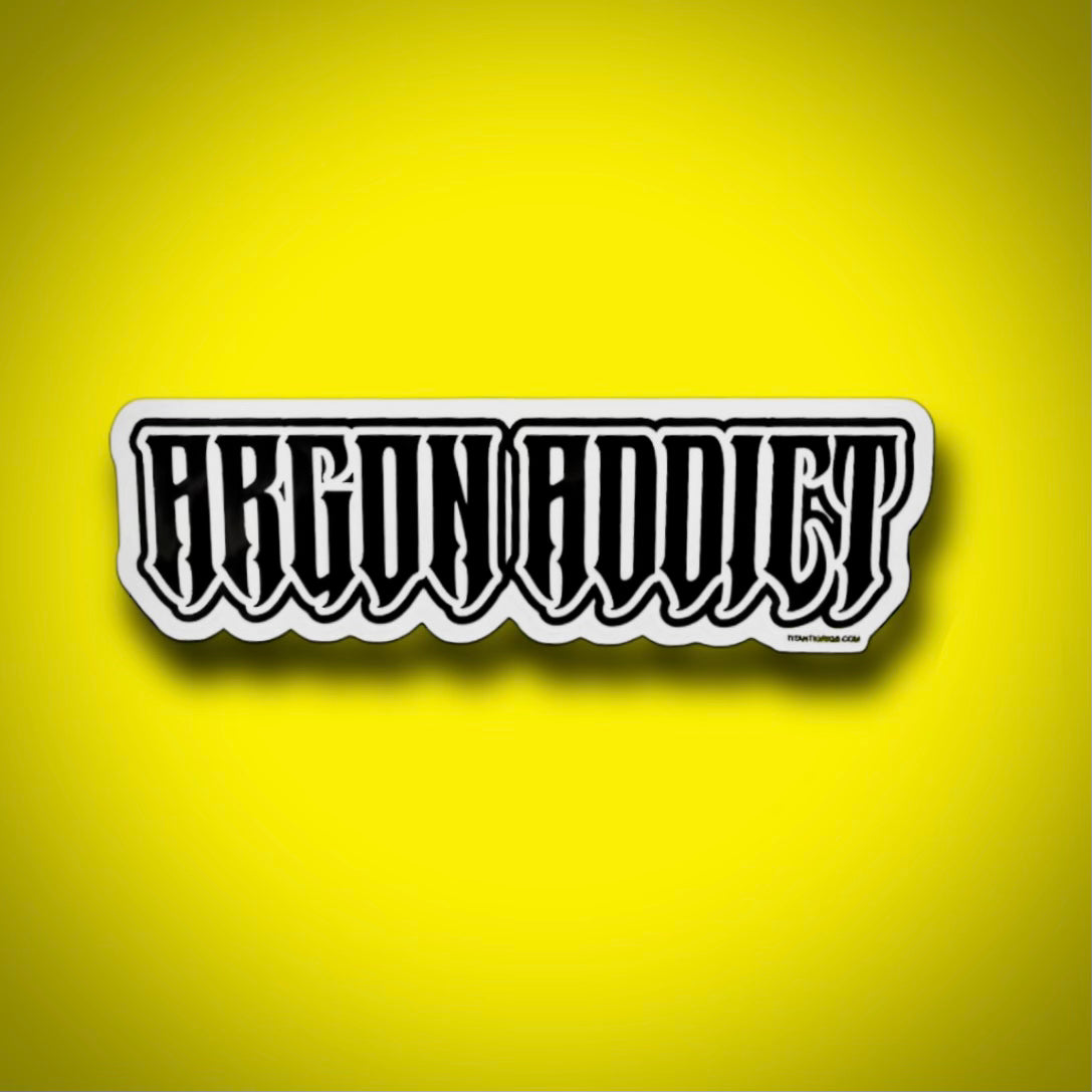 "Argon Addict" Sticker