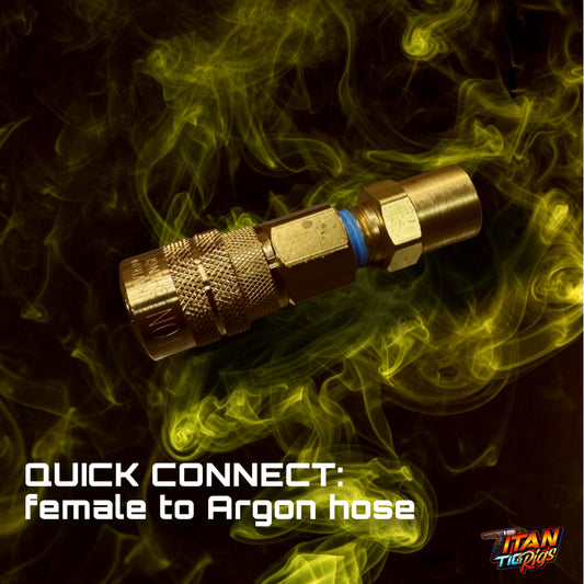 Quick Connect. Female to Argon hose