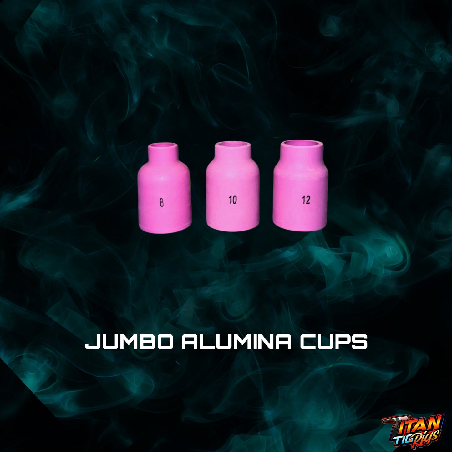 Jumbo Alumina TIG Cups #8, 10, &12